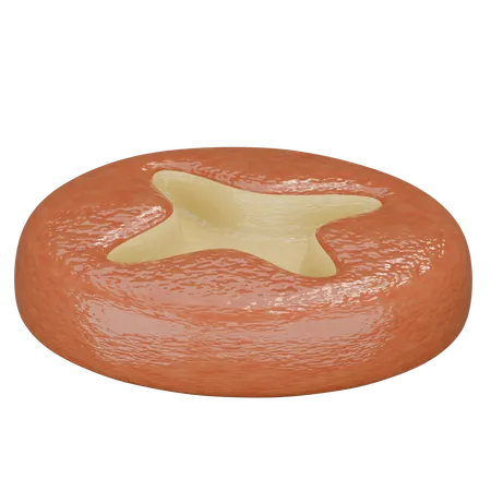 Kreuzbrötchen  3D Icon