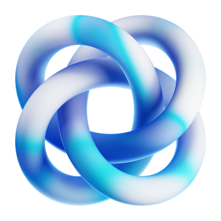 Quadratischer Knoten  3D Icon