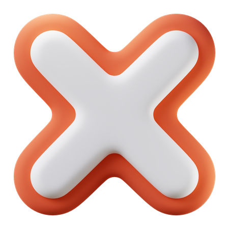 Kreuzmarke  3D Icon