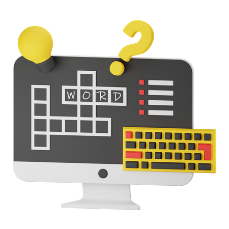Kreuzworträtsel  3D Icon