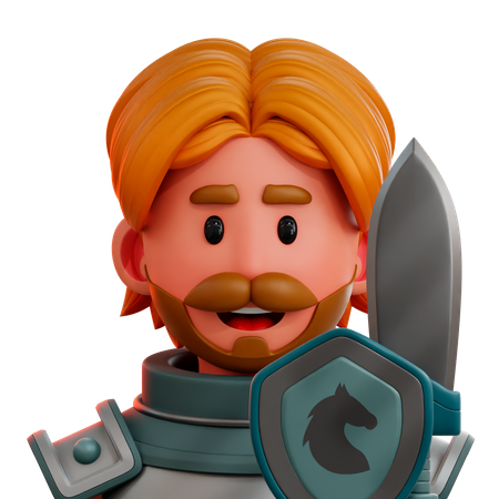 Krieger Ritter  3D Icon