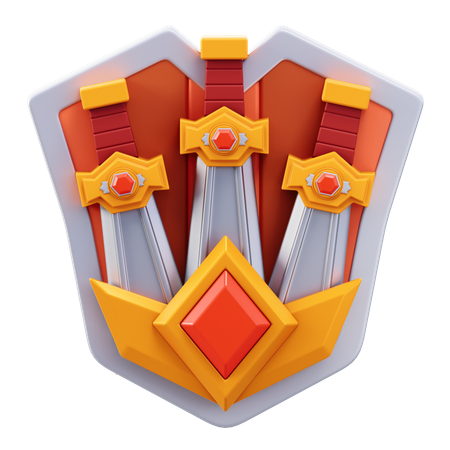 Kriegsschild  3D Icon