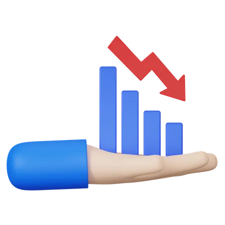 Krisendiagramm  3D Icon