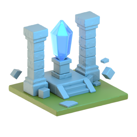 Kristallaltar  3D Icon