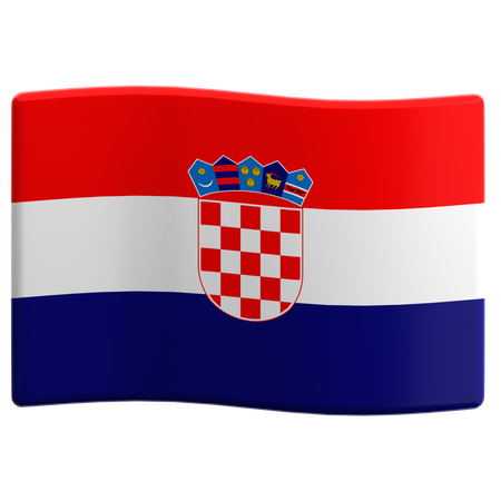 Kroatien  3D Icon