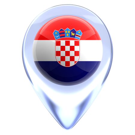 Kroatien  3D Icon