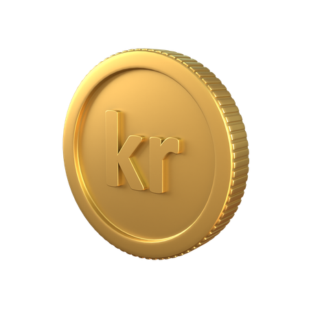 Krone Gold Coin  3D Icon