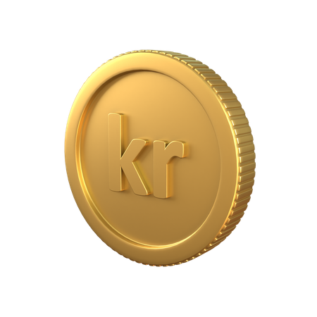 Krone Goldmünze  3D Icon