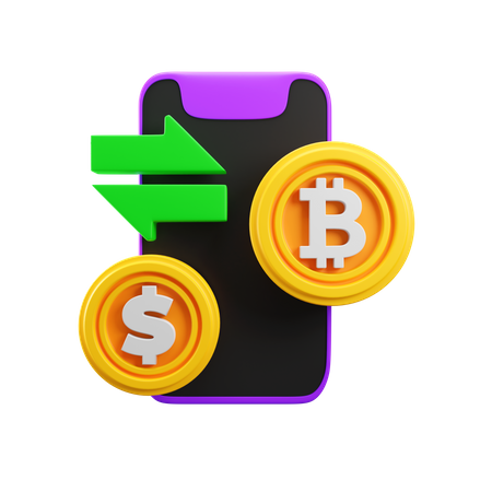 Krypto-Börse  3D Icon