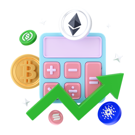 Krypto-Buchhaltung  3D Icon