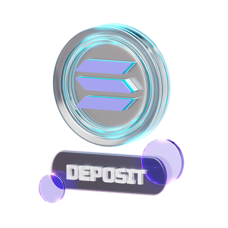 Krypto-Einzahlung  3D Icon