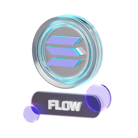 Krypto-Fluss  3D Icon