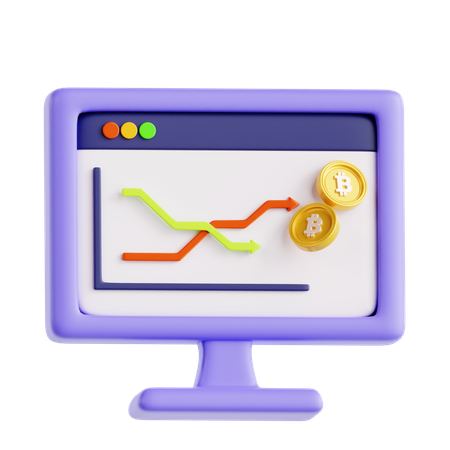 Krypto-Handel  3D Icon