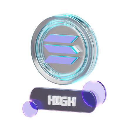 Krypto hoch  3D Icon