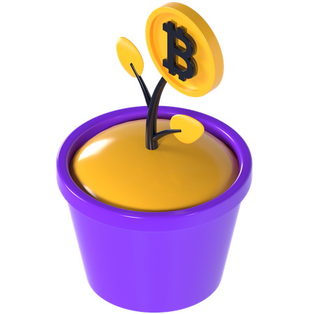 Krypto-Investition  3D Icon
