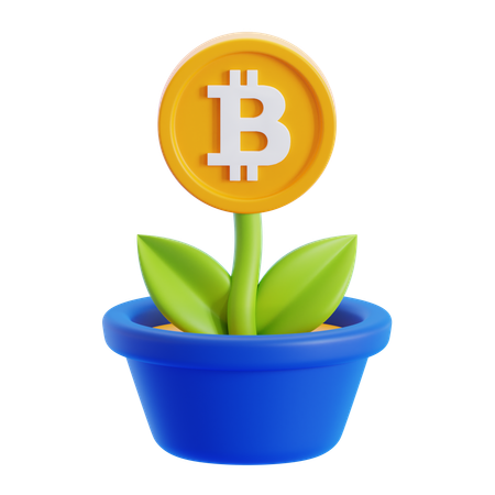 Krypto-Investition  3D Icon