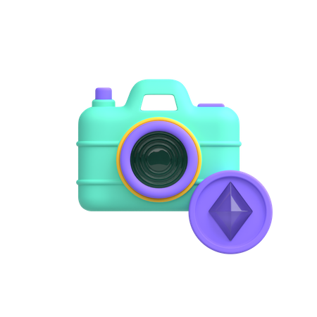 Krypto-Kamera  3D Illustration
