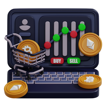 Kryptomarkt  3D Icon