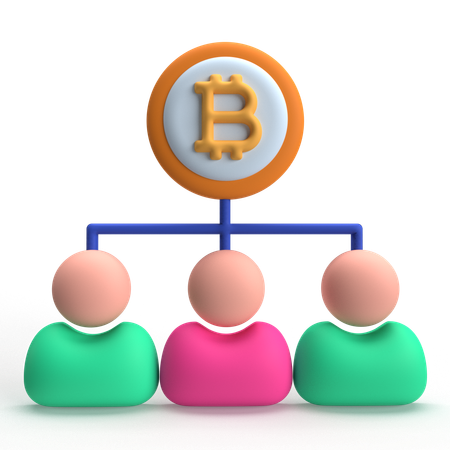 Krypto-Netzwerk  3D Icon
