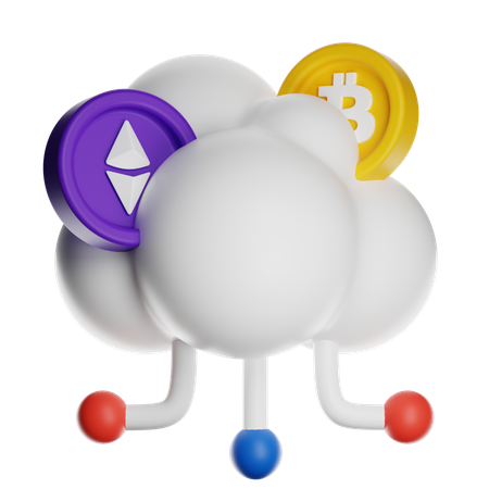 Krypto-Netzwerk  3D Icon