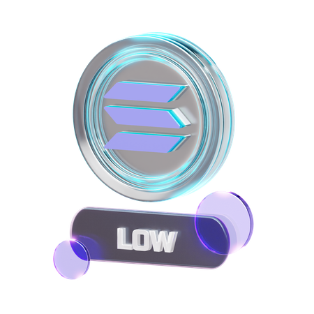 Krypto niedrig  3D Icon