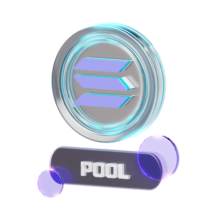Krypto-Pool  3D Icon