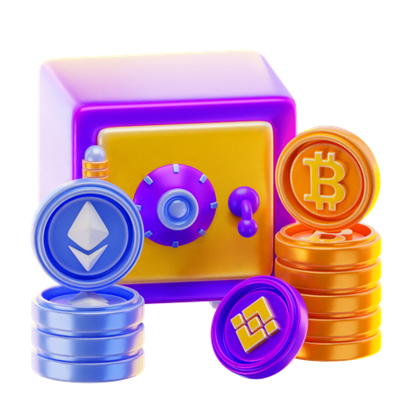 Krypto-Schließfach  3D Icon