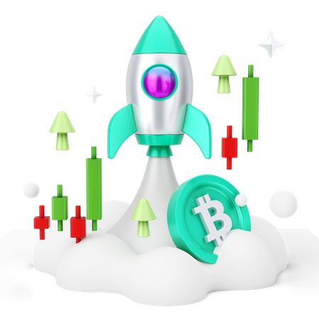 Krypto-Startup  3D Icon