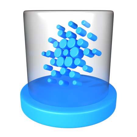 Kryptomünze Cardano ADA  3D Icon