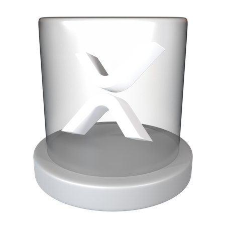 Kryptomünze XRP  3D Icon