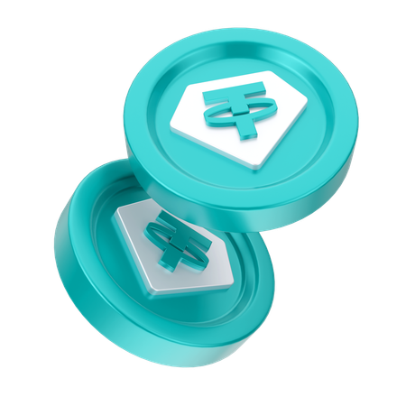 Kryptomünzen  3D Icon