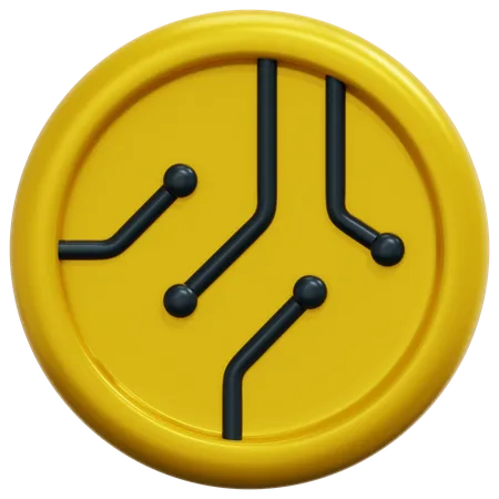 Kryptowährung  3D Icon