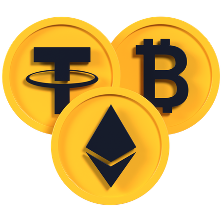 Kryptowährung Top  3D Icon