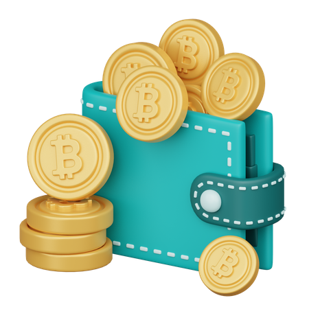 Kryptowährungs-Wallet  3D Icon