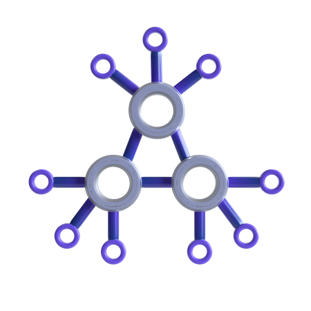 Kryptowährungsknoten  3D Icon
