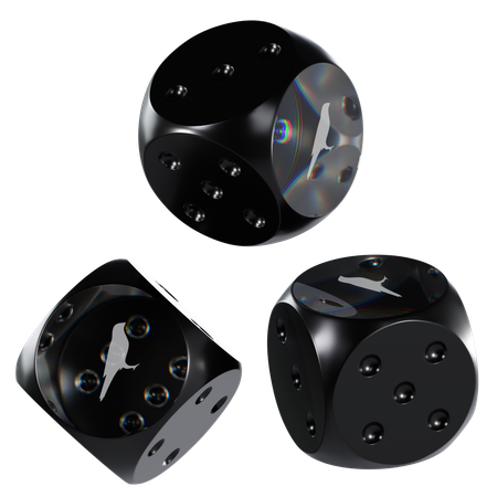 Ksm Glass Dice Crypto  3D Icon