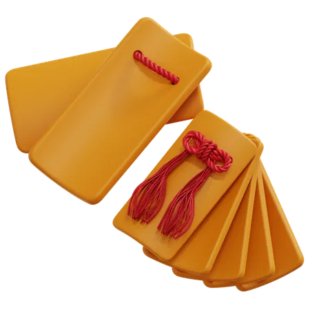 Kuaiban Chinese Bamboo Clapper  3D Icon