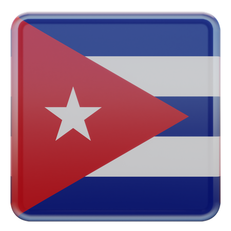 Kuba-Flagge  3D Icon