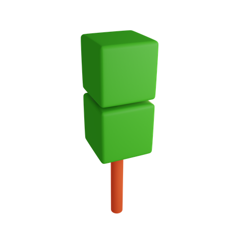 Kubischer Baum  3D Icon