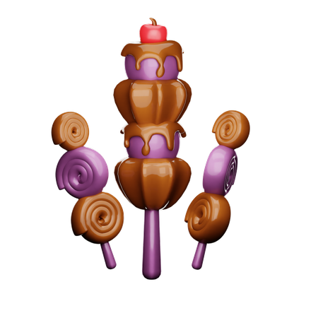 Kuchen-Stick  3D Icon