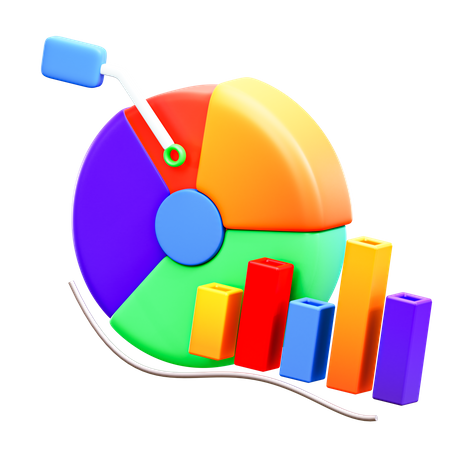 Kuchendiagramm  3D Icon