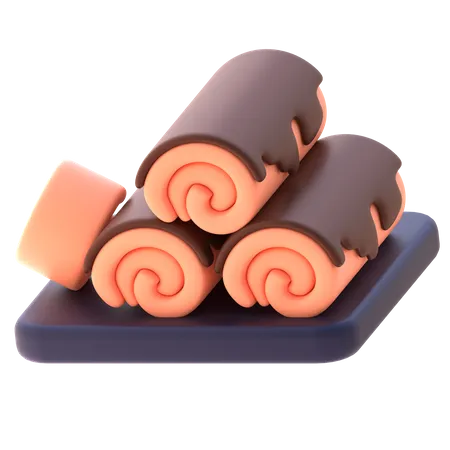 Kuchenrolle  3D Icon