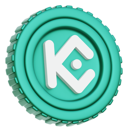 Kucoin KCS Coin  3D Icon