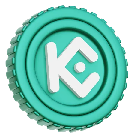 Kucoin KCS Coin  3D Icon