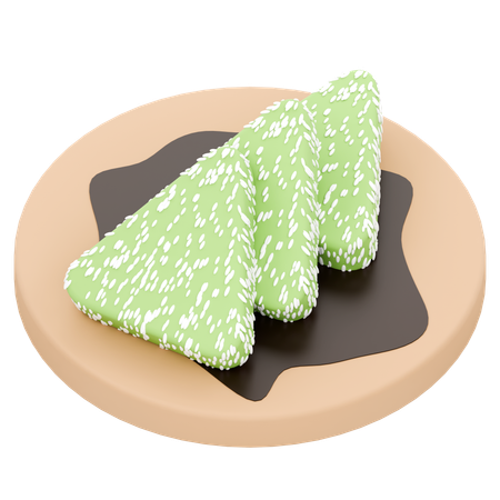 Kue Lupis  3D Icon