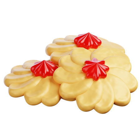 Kue Selai Bunga  3D Icon