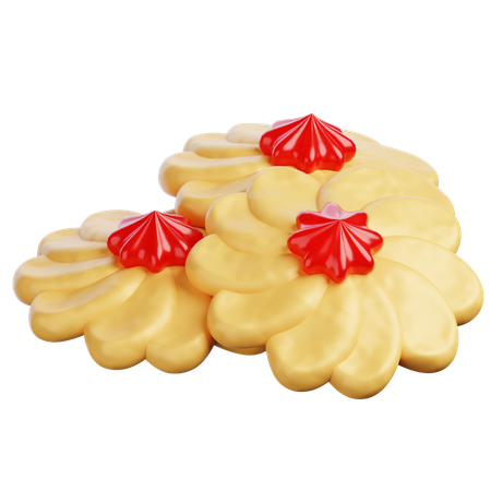 Kue Selai Bunga  3D Icon