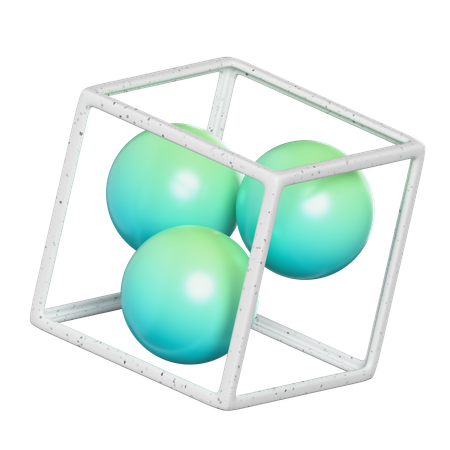 Kugeln die Box  3D Icon