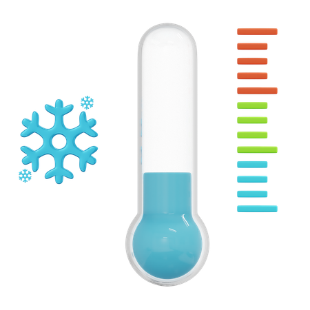 Kühle Temperatur  3D Icon