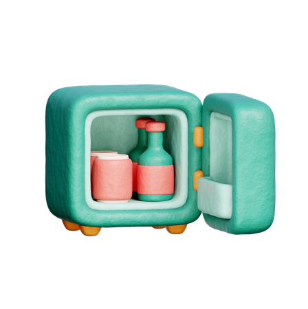 Kühlschrank  3D Icon